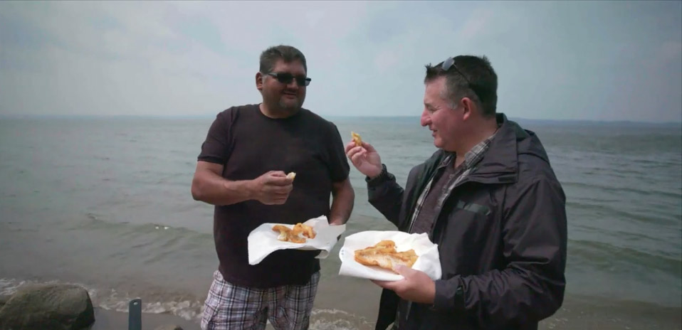 Indigenous Mi’kmaq psychic Shawn Leonard visits Lake Helen during Spirit Talker tv series