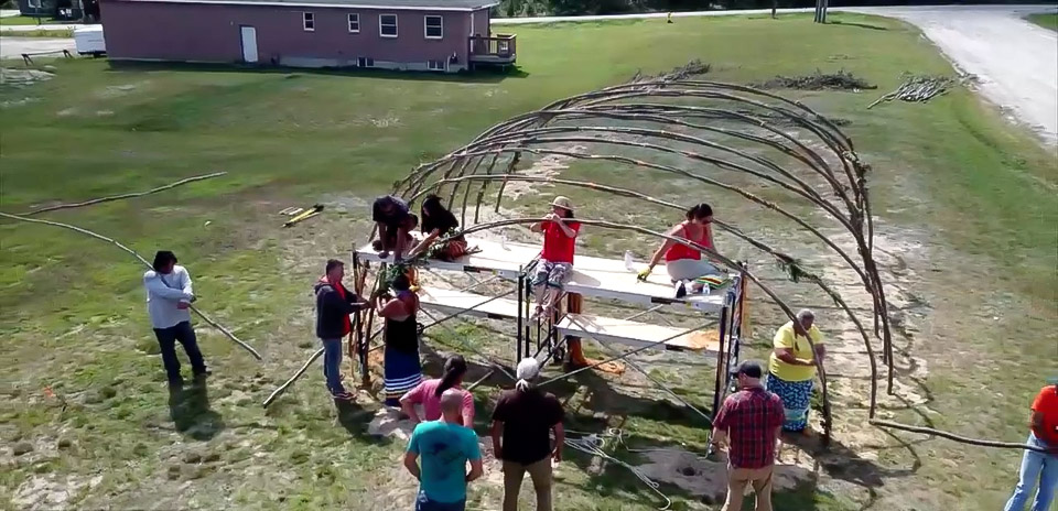 Indigenous Mi’kmaq psychic Shawn Leonard visits Atikameksheng First Nation during Spirit Talker tv series